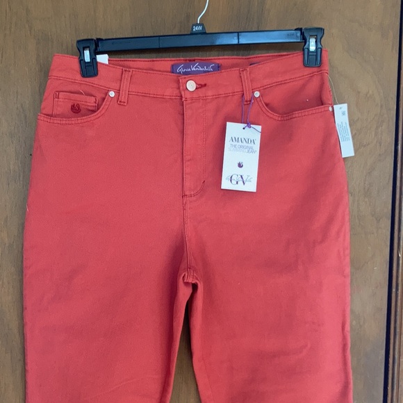 Relist1/27Gloria Vanderbilt Amanda jean classic rise tapered leg magical stretch - Picture 5 of 17